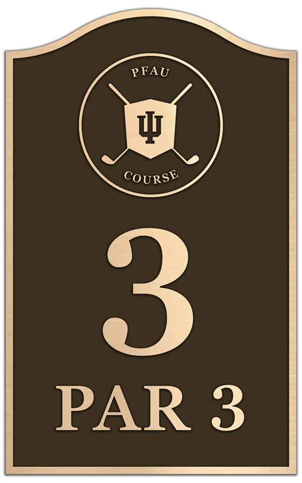 A bronze country club founding members plaque.