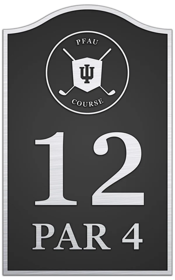 Bronze golf course designer recognition plaque.