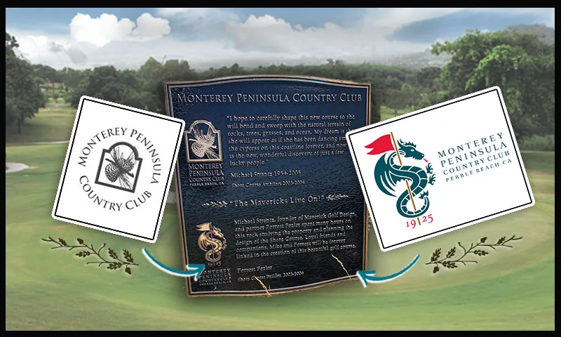 Bronze golf course signage