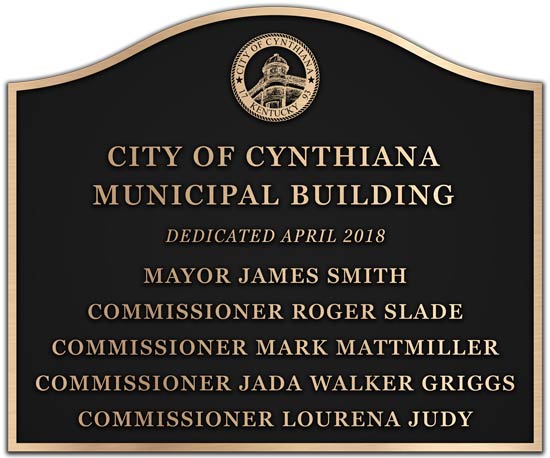 Municipal Building Dedication Plaque